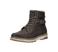 Schnürstiefelette TOM TAILOR "Tom Tailor Stiefelette Lederimitat", Damen, Gr. 42, mokka, Lederimitat, Schuhe Schnürstiefelette (48412639-42) mokka