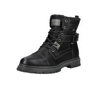 Schnürstiefelette TOM TAILOR "Tom Tailor Stiefelette Lederimitat", Herren, Gr. 44, schwarz, Lederimitat, Schuhe (18068045-44) schwarz