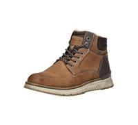 Schnürstiefelette TOM TAILOR "Tom Tailor Stiefelette Lederimitat", Herren, Gr. 42, braun, Lederimitat, Schuhe Schnürstiefelette (34413020-42) braun