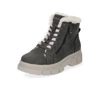 Schnürstiefelette TOM TAILOR "Tom Tailor Stiefelette Lederimitat/Textil", Damen, Gr. 39, grau (coal), Lederimitat, Textil, Schuhe Schnürstiefelette (72554630-39) coal