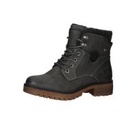 Schnürboots TOM TAILOR Gr. 38, grau (anthrazit) Damen Schuhe Reißverschlussstiefeletten (84950636-38)