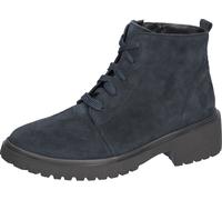 Schnürstiefelette WALDLÄUFER, Damen, Gr. 5,5 (38,5), blau (navy), Veloursleder, Schuhe Schnürstiefelette, Schnürboots in klassischer Optik, bequeme Weite-G (19978326-5,5) navy