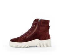 Schnürstiefeletten dark-red (beige)