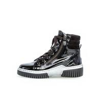 Schnürstiefeletten schwarz(altsilber)