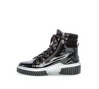 Schnürstiefeletten schwarz(altsilber)