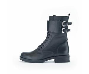 Schnürstiefeletten schwarz(altsilber) - Gr. - 37 EU | 4 UK
