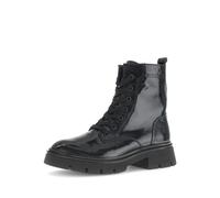 Schnürstiefelette GABOR "Gabor Stiefelette Leder", Damen, Gr. 38, schwarz (schwarz lack), Leder, casual, Schuhe (64933858-38) schwarz lack
