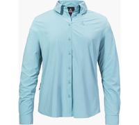Schöffel Damenbluse Blouse Style Dunajec WMN V‑Ausschnitt blau Größe 40