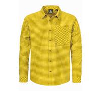Outdoorhemd SCHÖFFEL "Hiking Shirt Style Boyoma MNS", Herren, Gr. 50, Normalgrößen, 5455, gelb, Oberstoff: 100% Baumwolle, sportlich, Langarm, Hemden (55309231-50) 5455, gelb