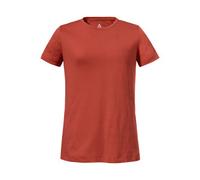 Schöffel Funktionsshirt Buchberg Damen Rundhals 60% Baumwolle/40% Polyester Rot Gr. 36