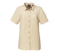Outdoorbluse SCHÖFFEL "CIRC Blouse Style Dalfoss WMN", Damen, Gr. 38, 9040, natur, Oberstoff: 100% Polyester, Basic, V-Ausschnitt, Blusen (33266126-38) 9040, natur