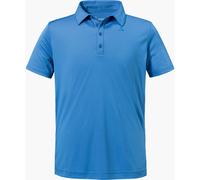 Schöffel Herren Poloshirt CIRC Tauron M – V-Ausschnitt, 100% Polyester – Gr. 48, blau