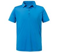 Schöffel Herren Polo CIRC Tauron M – 100% Polyester, V‑Ausschnitt – Größe 52, Blau