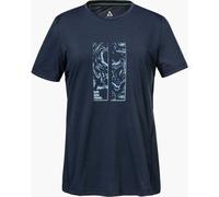 Funktionsshirt SCHÖFFEL "CIRC T Shirt Sulten L", Damen, Gr. 40, 0882, blau, Oberstoff: 100% Polyester, Rundhals, Shirts Funktionsshirt (72317913-40) 0882, blau