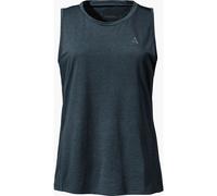 Schöffel Damen CIRC Top Tauron L, leichtes Tank Top mit hohem Feuchtigkeitstransport, schnelltrocknendes Funktionsshirt mit Fast 100% Recyclingfähigkeit, Navy Blazer, 38