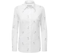 Schöffel Country Bluse Norfolk Jack Rusel/Weiß mit Hundemotiv (Größe: 16) 42 weiß