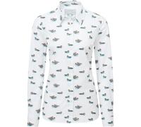 Schöffel Country Bluse Norfolk Teal Print/Entenmotiv (Größe: 16) 42 weiß
