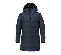 Schöffel Damen Ins Parka Style Boslix WMS, wärmende Winterjacke mit synthetischer Daune, wind- und wasserabweisende Funktionsjacke mit gefütterter Kapuze, navy blazer, 46