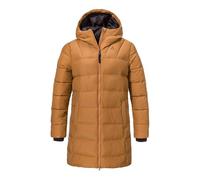 Schöffel Damen Ins Parka Style Boslix WMS, wärmende Winterjacke mit synthetischer Daune, wind- und wasserabweisende Funktionsjacke mit gefütterter Kapuze, caramel, 46
