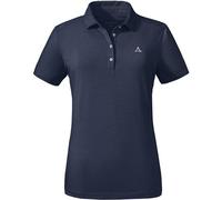 Schöffel Damen CIRC Polo Shirt Tauron L, kreislauffähiges Wandershirt, schnell trocknendes, leichtes Poloshirt mit Fast 100% Recyclingfähigkeit, Navy Blazer, 42