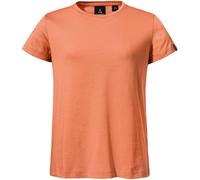 Funktionsshirt SCHÖFFEL "T Shirt Style Collada WMS", Damen, Gr. 46, 5115, orange, Oberstoff: 60% Baumwolle, 40% Polyester, Rundhals, Shirts Funktionsshirt (87316668-46)