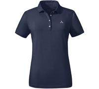 Schöffel Damen CIRC Polo Shirt Tauron L, kreislauffähiges Wandershirt, schnell trocknendes, leichtes Poloshirt mit Fast 100% Recyclingfähigkeit, Navy Blazer, 48