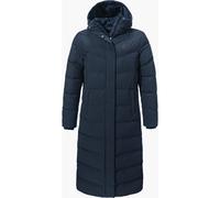 Schöffel Damen Down Coat Style Vindave WMS, wasserabweisender Wintermantel aus recyceltem Material, wärmende Daunenjacke mit legerer Passform, navy blazer, 40