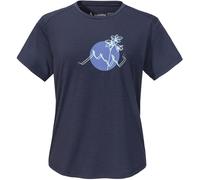 Schöffel Haberspitz Damen T-Shirts blau Größe S Camping Schnell trocknend Lyocell (Tencel™)