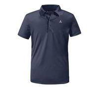Schöffel Poloshirt CIRC Tauron M – Herren, V‑Ausschnitt, 100% Polyester, Blau Gr. 52