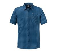Schöffel Herren CIRC Shirt Style Dalfoss MNS, kreislauffähiges Kurzarm Hemd, nachhaltiges Wandershirt mit Sonnenschutz, schnell trocknend, Navy Blazer, 60