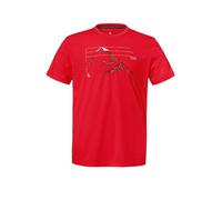 Funktionsshirt SCHÖFFEL "CIRC T Shirt Sulten M", Herren, Gr. 48, 2605, rot, Oberstoff: 100% Polyester, Rundhals, Shirts Funktionsshirt (57329250-48) 2605, rot