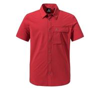 Schöffel Herren Wanderhemd Funktionshemd Freizeithemd Hiking Shirt Style Dooser, Farbe:Rot, Größe:56, Artikel:-2845 Cranberry