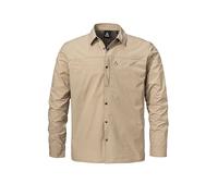 Outdoorhemd SCHÖFFEL "Shirt Style Maghera MEN", Herren, Gr. 54, Normalgrößen, 4705, beige, Oberstoff: 100% Polyester; Futter Passe: 100% Polyester, V-Ausschnitt, Hemden (25807101-54) 4705, beige