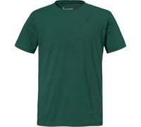 Funktionsshirt SCHÖFFEL "T Shirt Hohberg M", Herren, Gr. 56, 6995, grün, Oberstoff: 60% Baumwolle, 40% Polyester, Rundhals, Shirts Funktionsshirt (26351524-56) 6995, grün