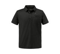 Schöffel Poloshirt Ramseck – V‑Ausschnitt – Herren Schwarz Gr. 52