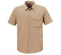 Outdoorhemd SCHÖFFEL "Shirt Style Dooser MEN", Herren, Gr. 58, Normalgrößen, 4705, beige, Oberstoff: 85% Polyester, 15% Elasthan, V-Ausschnitt, Hemden (45473727-58) 4705, beige