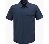 Schöffel Outdoorhemd Shirt Style Dooser MEN – Herren V-Ausschnitt Gr. 54 Blau