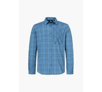 Schöffel Outdoorhemd Shirt Style Fraris MEN - Herren V‑Ausschnitt, 81% Polyester, Blau Gr. 56
