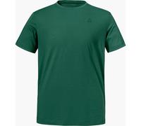 Schöffel Herren T‑Shirt Buchberg – Rundhals, 60% Baumwolle/40% Polyester – Größe 54, Grün