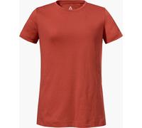 Schöffel Funktionsshirt Buchberg 60% Baumwolle/40% Polyester Rundhals Damen Rot Gr. 40