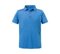 Schöffel Herren Polo CIRC Tauron M – 100% Polyester, V‑Ausschnitt – Größe 52, Blau