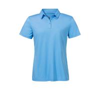 Schöffel Poloshirt CIRC Tauron L Damen sportlich V-Ausschnitt 100% Polyester Blau Gr. 36