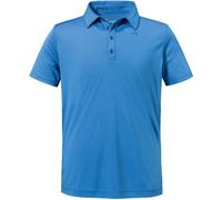 Schöffel Herren Polo CIRC Tauron M – 100% Polyester – V‑Ausschnitt – Größe 56, Blau