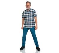 Schöffel Wanderhemd Moraans (Baumwollmix) kurzarm Schöffel grau/blau Herren, Größe 50