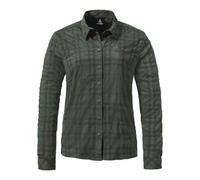 Outdoorbluse SCHÖFFEL "Hiking Blouse Style Yekuro WMS", Damen, Gr. 38, grün (6965, grün), Oberstoff: 81% Polyester, 14% Nylon, 5% Elasthan, Basic, V-Ausschnitt, Blusen (79317743-38) 6965, grün