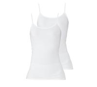 SCHÖLLER 2er Pack Damen Unterhemd Baumwolle-Elasthan 51120-26-581 Gr. 46 in Weiss