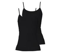 SCHÖLLER 2er Pack Damen Unterhemd Baumwolle-Elasthan 51121-26-581 Gr. 40 in Schwarz