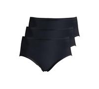 SCHÖLLER 3er Pack Damen Taillenslip Baumwolle-Modal 51061-47-015 Gr. 46 in Schwarz