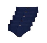 SCHÖLLER 5er Pack Herren Slip mit Eingriff Baumwolle 158-45-420 Gr. 3XL in Neptune Blue
