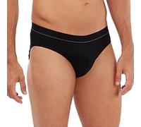 SCHÖLLER Herren Slip mit Webgummibund 3er Pack l 871-415 l Größe 5 (M) l Farbe Schwarz